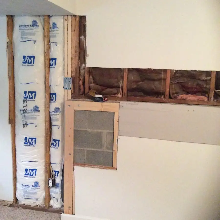 Wall insulation replacement during Odor Removal & Deodorization in Lamar
